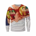 DBZ Super Saiyan Old Man Face Sunglasses Vibrant Unique Print Sweatshirt