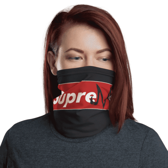 DBZ Supreme Majin Symbol Black Face Covering Neck Gaiter