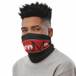 DBZ Supreme Majin Symbol Black Face Covering Neck Gaiter