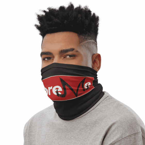 DBZ Supreme Majin Symbol Black Face Covering Neck Gaiter