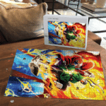 DBZ The Great Saiyan Man And Pan Awesome Portrait Puzzle