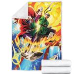DBZ The Great Saiyan Man And Pan Awesome Throw Blanket