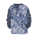 DBZ Trunks Samurai Fan Art Japanese Pattern Kids Sweatshirt