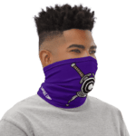 DBZ Trunks Sword Capsule Corp Blue Face Covering Neck Gaiter