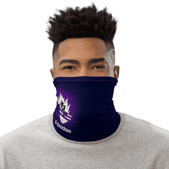 DBZ Vegeta Adidas Style Navy Blue Face Covering Neck Gaiter