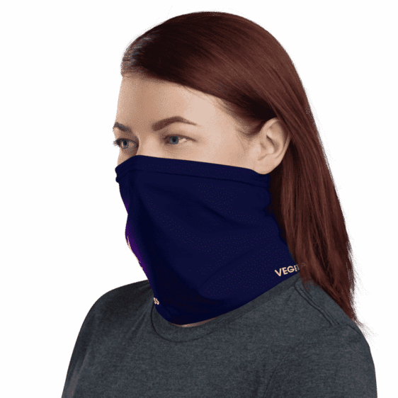 DBZ Vegeta Adidas Style Navy Blue Face Covering Neck Gaiter