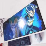 DBZ Vegeta Blue SSGSS And Majin Vegeta Silhouette Mouse Pad