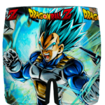 DBZ Vegeta Charged Up SSJ Blue Awesome Print Men's Boxer - back