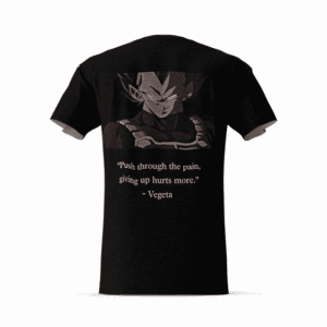 DBZ Vegeta Royal Saiyan Crest Epic Motivational Quote T-Shirt