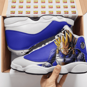 Vegeta Custom Super Saiyan Blue Dragon Ball Anime Air Jordan 13 Shoes