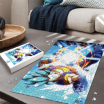 DBZ Vegito Energy Charging Epic Kamehameha Landscape Puzzle