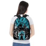 DBZ Vegito SSGSS Dark Themed Design Dope Canvas Backpack