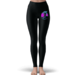 DBZ Vegito SSGSS Retro Theme Awesome Black Leggings