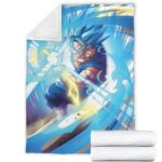 DBZ Vegito Super Saiyan Blue Kamehameha Fantastic Fleece Blanket