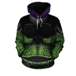 DBZ Classic Body Armor Suit Of Bio-Android Cell Hoodie