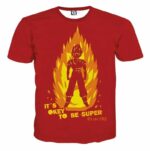DBZ Anime Son Goku Its Okay To Be Super Set On Fire T-shirt