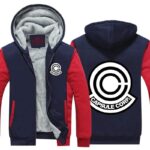 DBZ Capsule Corp Red & Blue Stylish Zip Up Hooded Jacket