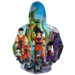 DBZ Cell Games Saga Heroes Characters Zip Up Hoodie - Saiyan Stuff