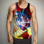 DBZ Gogeta SSJ4 Super Saiyan Kamehameha Summer Design Tank Top