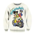 DBZ Goku Chi-Chi Biker Motorbike Glasses Cool Design Graphic Sweater