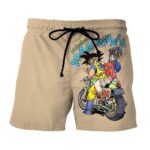DBZ Goku Chi-Chi Biker Motorbike Glasses Cool Design Shorts