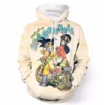 DBZ Goku Chi-Chi Biker Motorbike Glasses Cool Design Pocket Hoodie - Saiyan Stuff