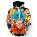 DBZ Goku Saiyan God Blue SSGSS Whis Symbol Cool Design Hoodie