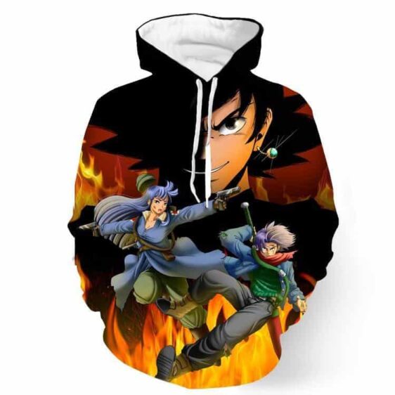 DBZ Goku Saiyan Potara Fusion Medic Warrior Fight Sword Pocket Hoodie - Saiyan Stuff