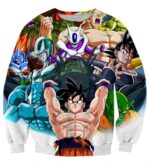DBZ Goku Spirit Bomb Destroy Villains Cooler Broly Namek Vibrant Sweatshirt