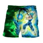 DBZ Goku Super Saiyan Blue SSGSS Kamehameha Power Attack Shorts