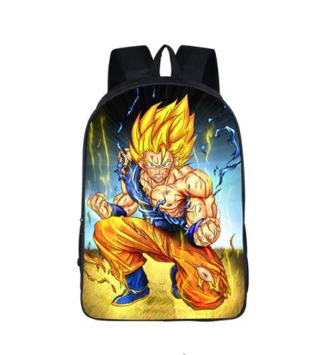 Dragon Ball Z Back to School Backpack Travel Outdoor Bags Goku Saiyan Anime  US