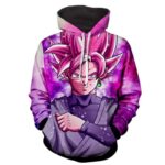 DBZ Goku Super Saiyan Rose Wearing Potara Earring Hoodie