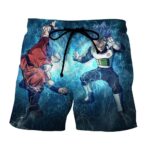 DBZ Goku Vegeta SSGSS Super Saiyan God Blue Awesome Style Summer Shorts