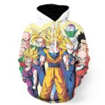 DBZ Goku Vegeta Trunks Super Saiyan Human Heroes Piccolo Namek Hoodie