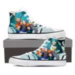 DBZ Goku Vegeta Gogeta Super Saiyan Fusion Blue Sneaker Shoes