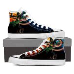 DBZ Kid Goku Bulma Shenron Flying Cool Black Sneaker Shoes