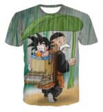 DBZ Kid Goku Super Saiyan Grandpa Gohan Cover Rain Cute Design T-Shirt