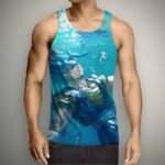 DBZ Relax Vegito Ocean Blue Saiyan SSGSS Dope Design Tank Top