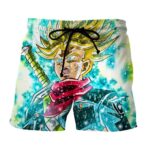 DBZ Trunks Super Saiyan Powerful Battle Ultimate Transformation Design Shorts