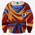 DBZ - Goku Costume Skin Gear Armour 3D Sweatshirt - Saiyan Stuff