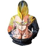 Dark Evil Demon Prince Majin Vegeta Zip Up Hoodie - Saiyan Stuff