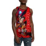 Dope Dragon Ball Z Goku Black and Red Bball Jersey