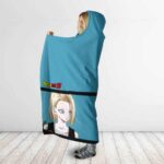 Dragon Ball Android 18 Krillin First Love Fight Hooded Blanket