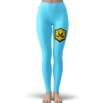 Dragon Ball Babidi Team Emblem Majin Candy Blue Leggings