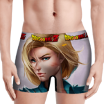Dragon Ball Beautiful Android 18 Sexy Art Men's Boxer - lifestyle