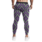 Dragon Ball Android 18 Violet Green Pattern Cool Jogger Pants