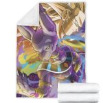 Dragon Ball Beerus God Of Destruction With Goku SSJ3 Awesome Fleece Blanket