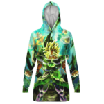 Dragon Ball Broly Goku Vegeta Legendary Green Hoodie Dress