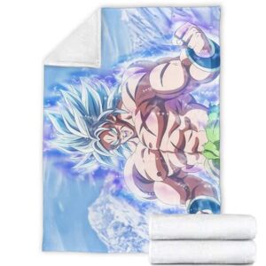 Dragon Ball Broly Ultra Instinct Fan Art Awesome Fleece Blanket