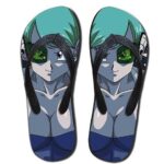 Dragon Ball Bulma Sexy Curve Beach Style Sandals Flip Flops Shoes